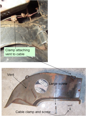 Chevy heater vent