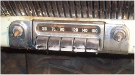 1954 Chevy radio