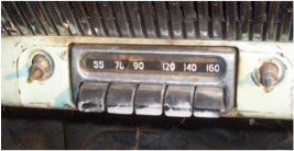 1954 Chevy radio