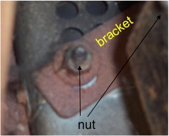 Chevy radio bracket