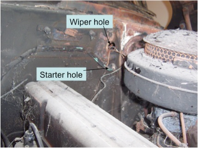 54 Chevy Engine Compartment