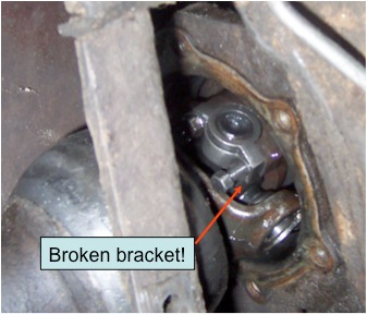 1954 Chevy U-joint bracket broken